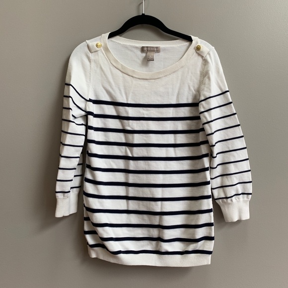 Banana Republic Sweaters - Banana Republic Nautical Stripe Cotton Sweater